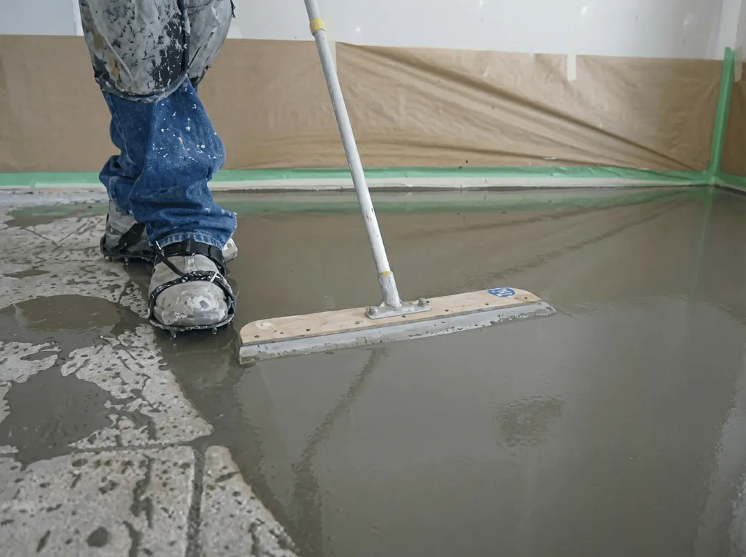 Uneven floor being professionally repaired in Buffalo, NY